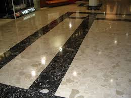 Commercial marble floor cleaning