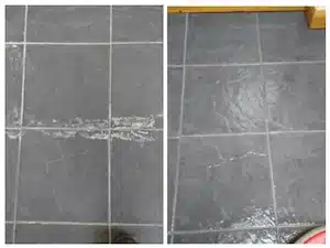 Professional tile floor cleaning Bristol — before and after by Aura Floor Care