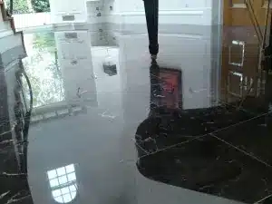 Professional marble floor polishing and cleaning by Aura Floor Care Bristol
